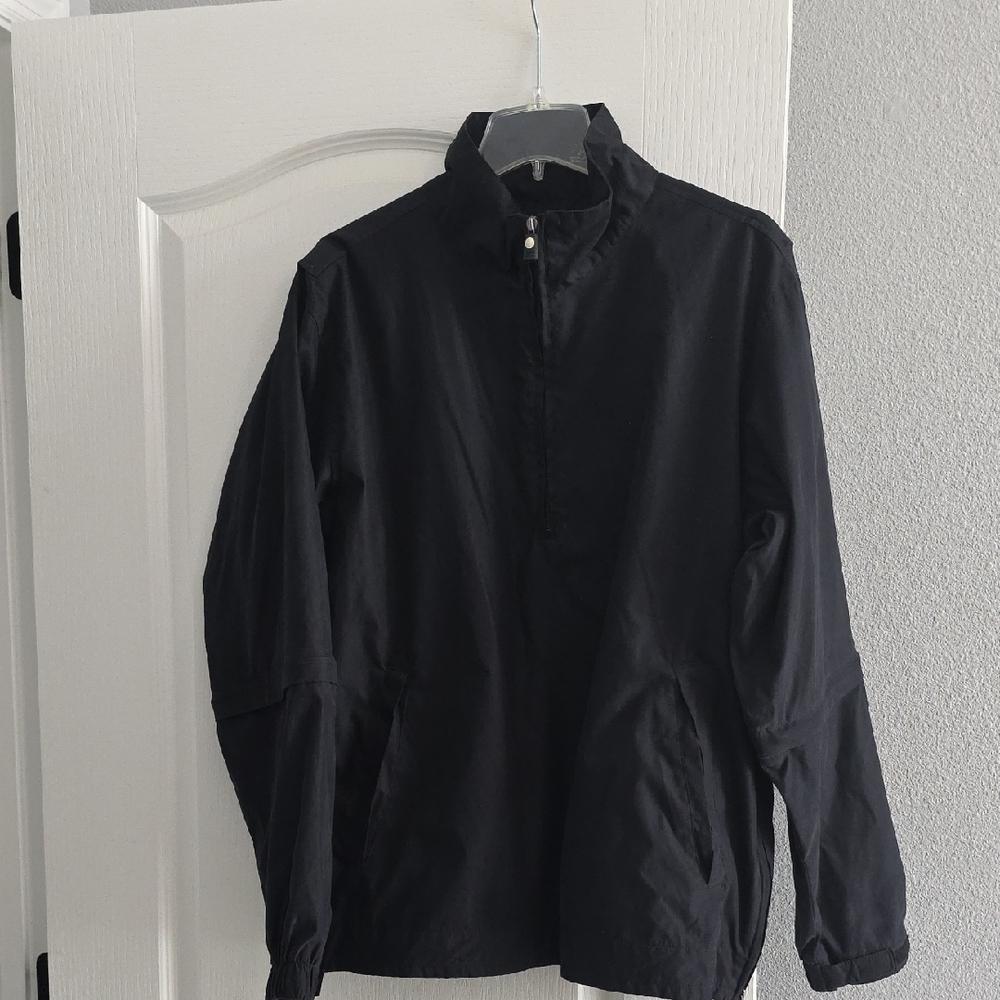 Izod Men's Black Windbreaker Jacket